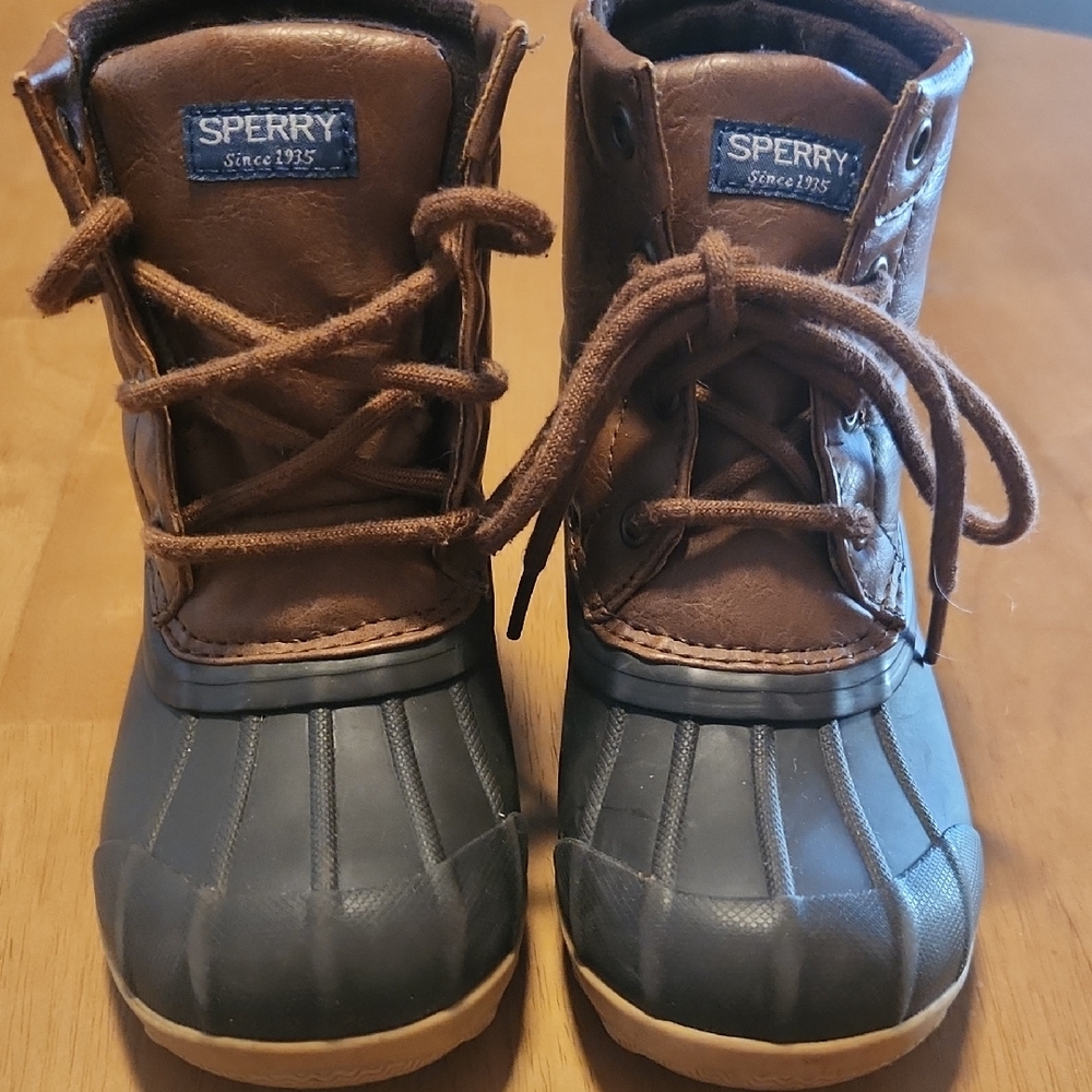 Sperry Kids Brown and Black Boots